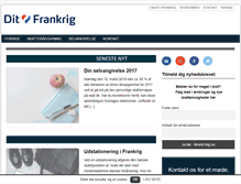 Tablet Screenshot of ditfrankrig.dk